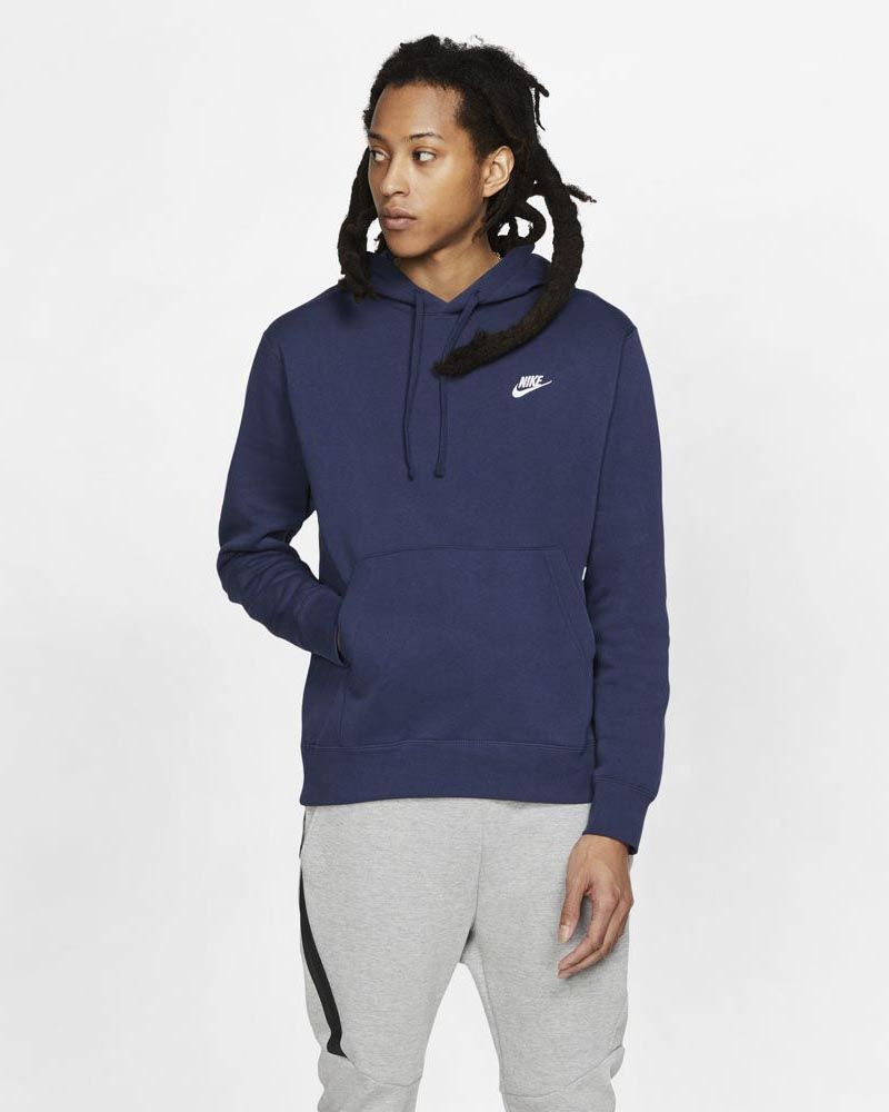 Sweat à capuche Nike Sportswear Club Fleece Bleu Marine pour homme