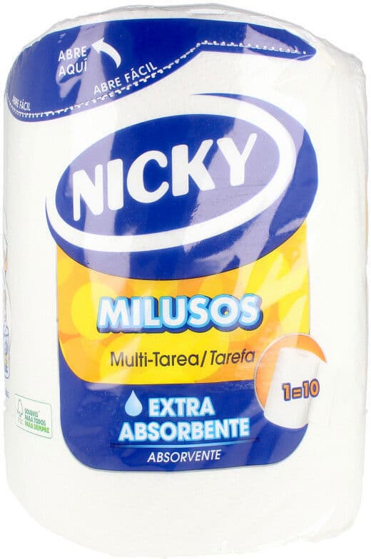 Nicky Multiusos Extra Absorbent Paper 1 = 10 Rolls
