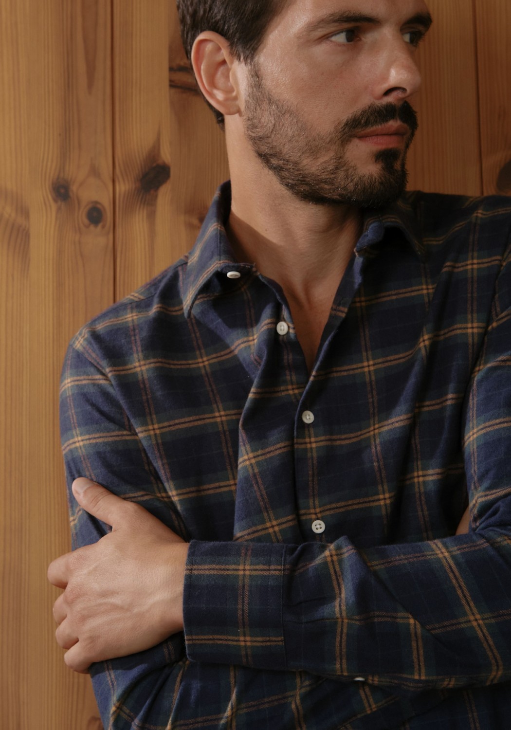 Carpasus Flanell-Hemd Castanio Check Marine