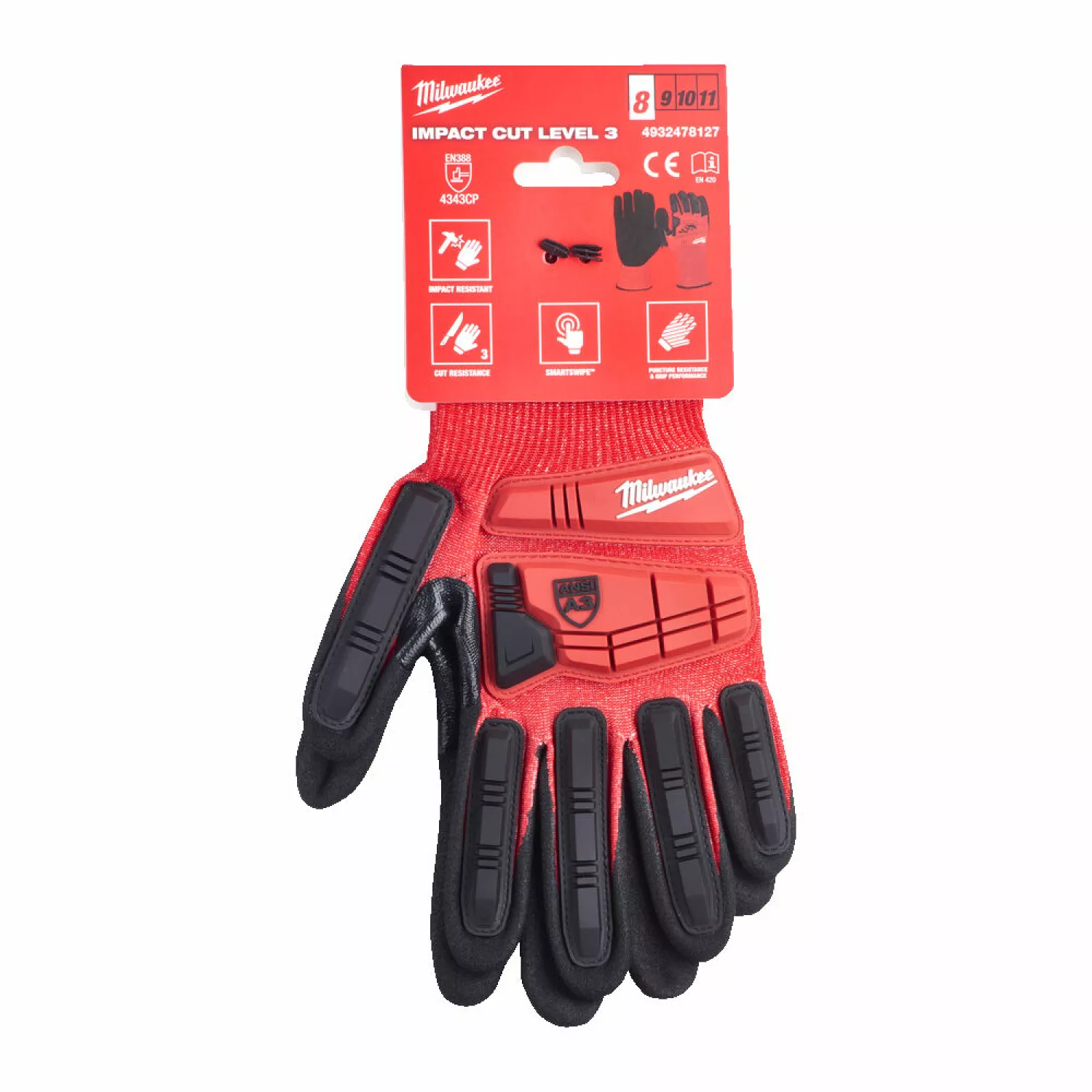 Milwaukee 4932478130 Slagbestendige werkhandschoenen - snijklasse 3/C - 11/XXL