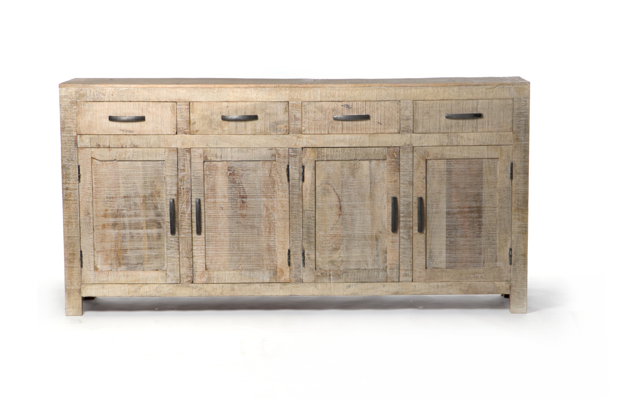 Sideboard 'Wackwolf', mit 4 Türen und 4 Schubladen, braun, T 40 cm, B 180 cm, H 90 cm von fischer's lagerhaus