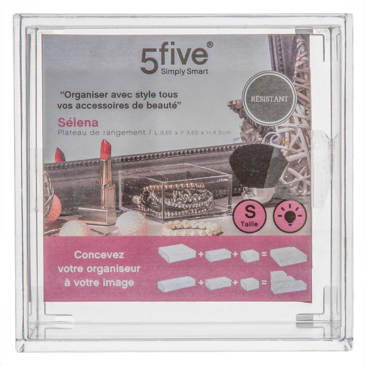 PLATEAU RANGEMENT CARRE SELENA 9.65X9.65X4.8CM