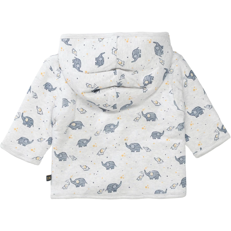 STACCATO Jacke mit Plüsch grey melange gemustert