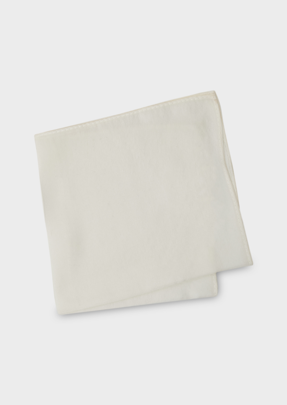 Pochette en soie unie écrue