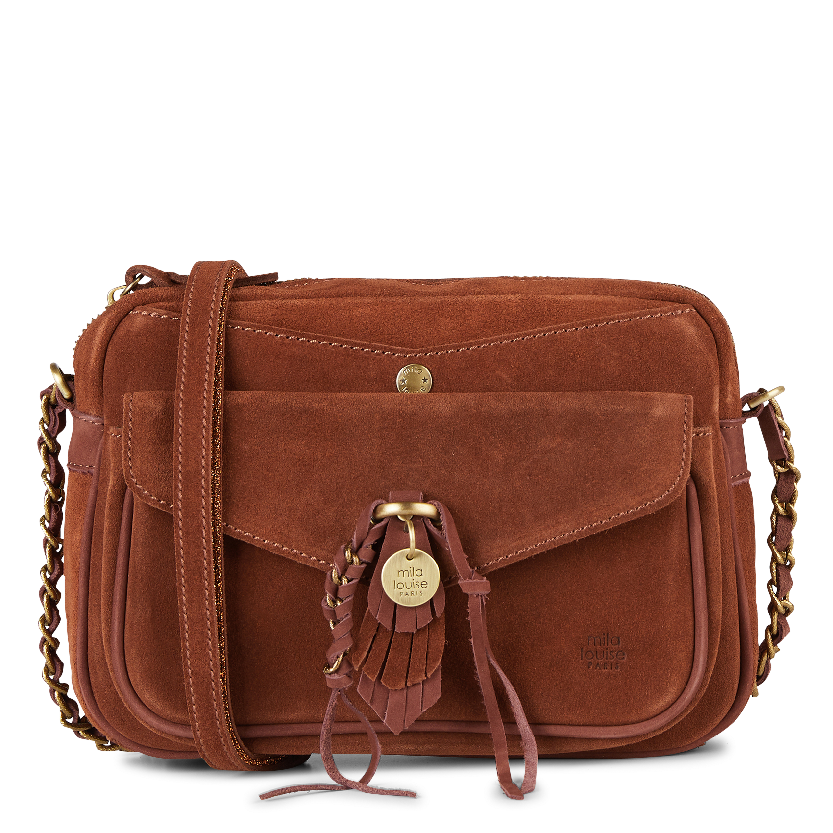 ORELIA - Sac trotter en cuir| Marron