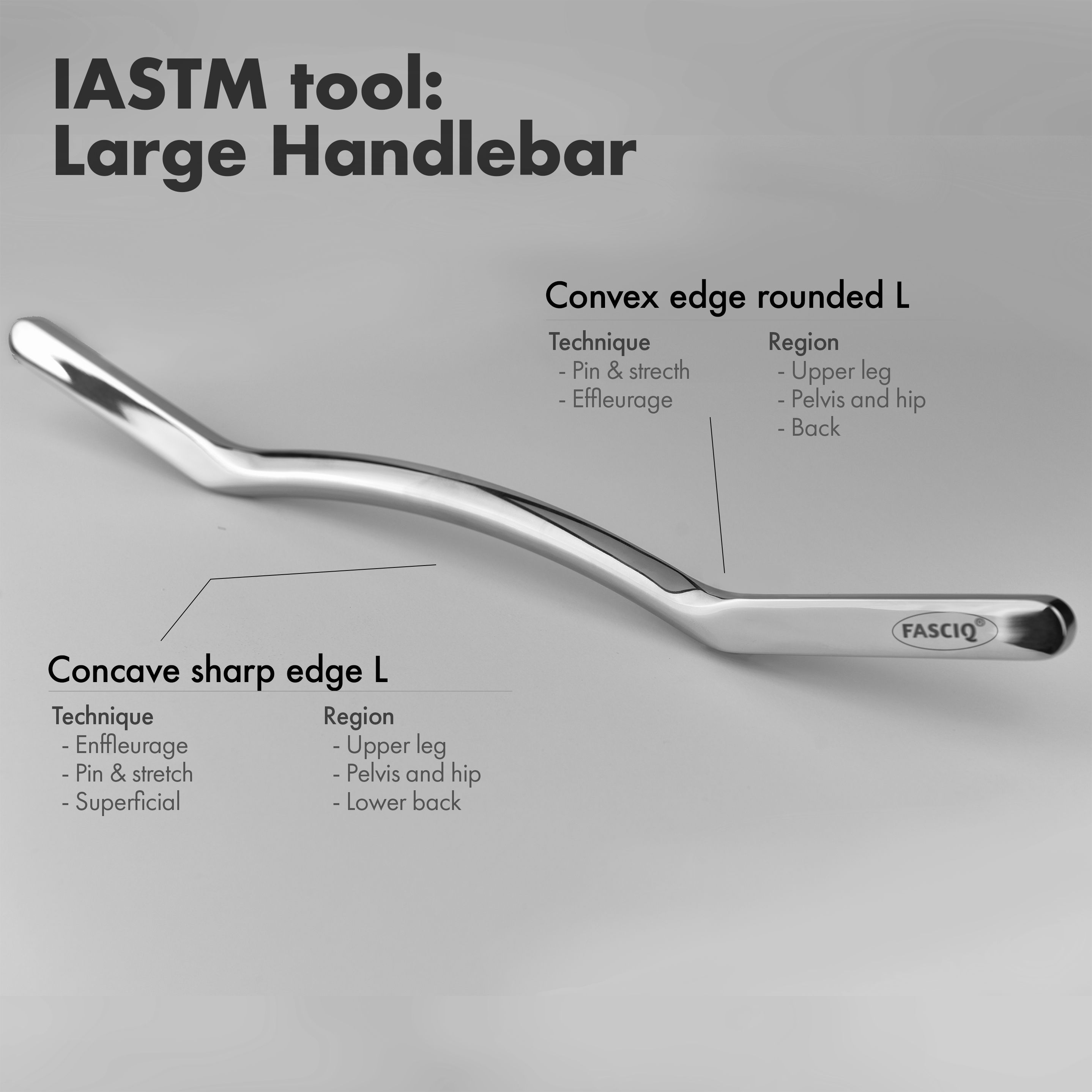 FASCIQ® IASTM Faszien Tool, Large Handlebar