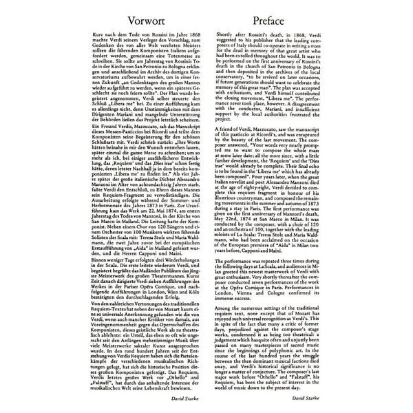 Edition Peters Verdi Missa De Requiem