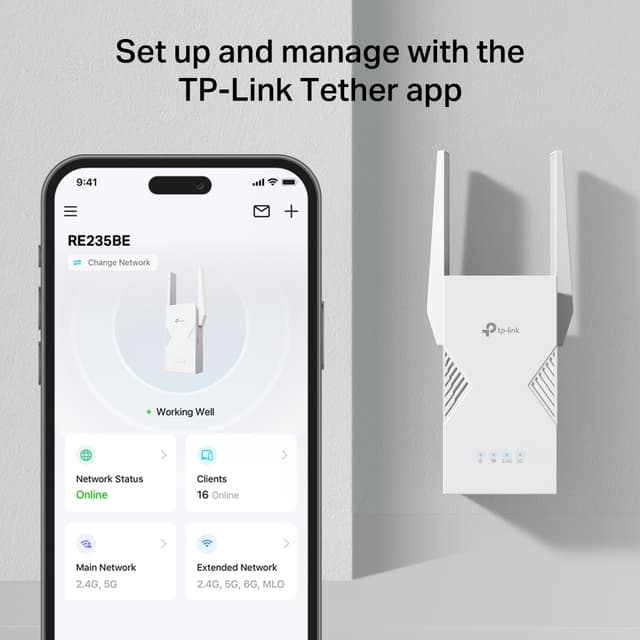 TP-Link RE235BE WiFi 7 wifi-forlænger