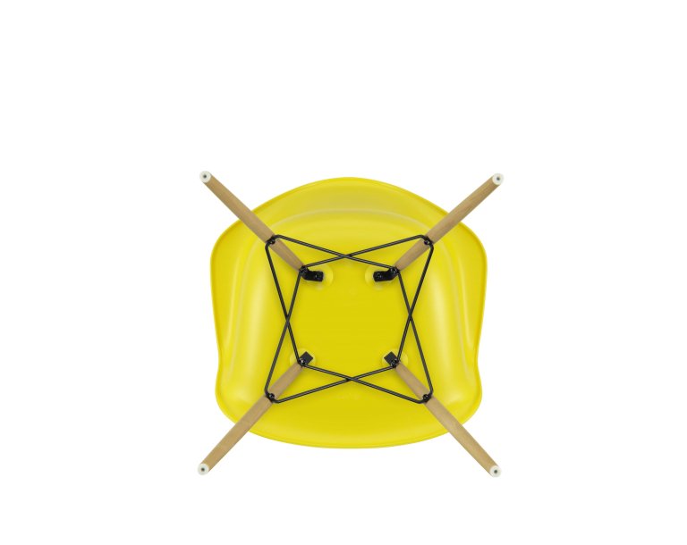 Vitra Eames DAW stoel essen onderstel, Deep Black