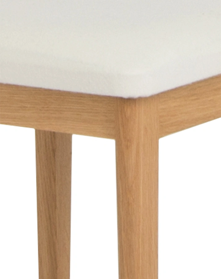 Sitzhocker DEBE.DELINE Eiche in beige