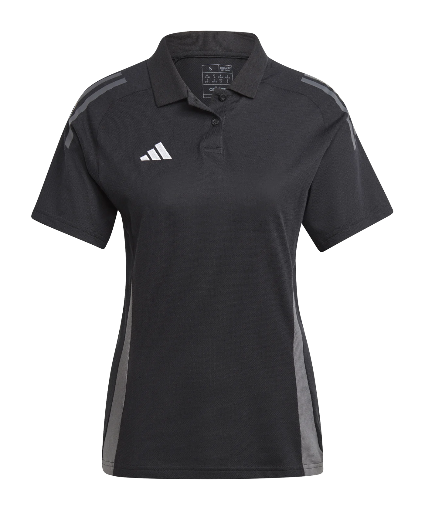 adidas Tiro 24 C Poloshirt Damen Schwarz Grau