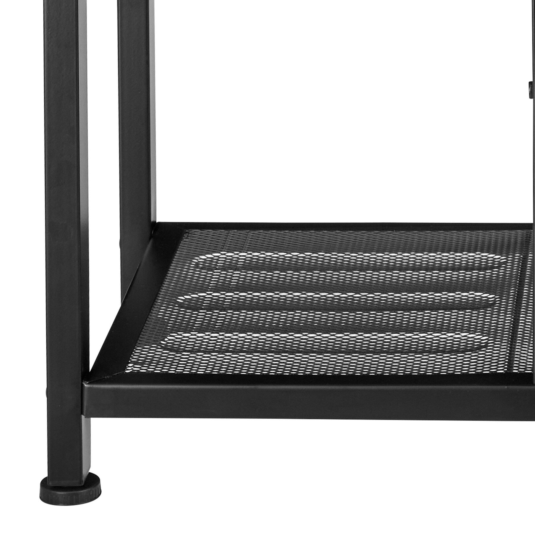 tectake® Schuhregal, Industrial Style, Ablage und 2 Gitterablagen, 80 x 30 x 45,5 cm