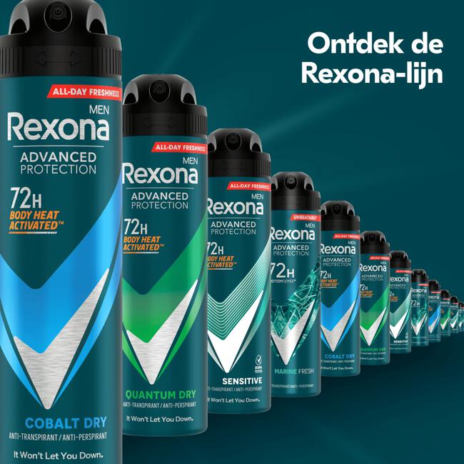 Rexona Men Advanced Protection Cobalt Dry Deodorant Spray 150 ML