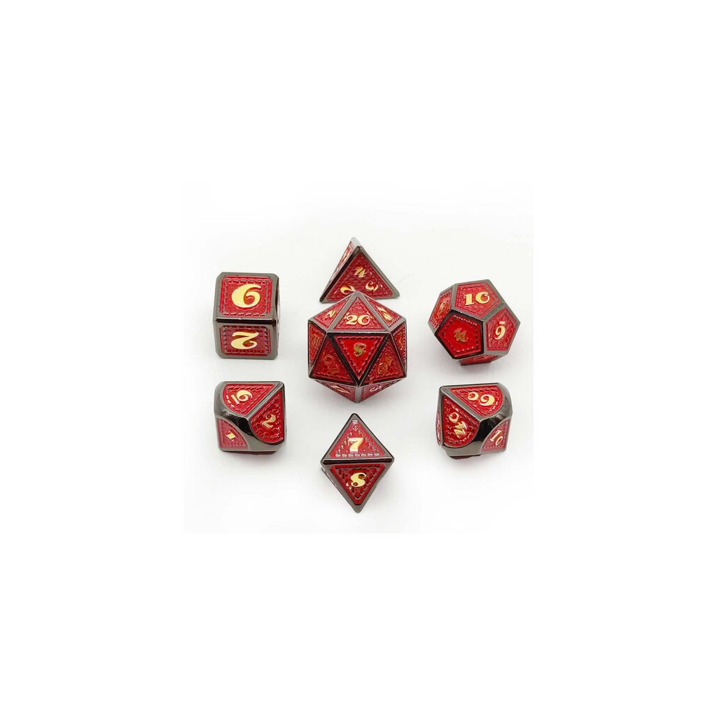 Set de 7 Dés JDR Répliquant : Dragons
