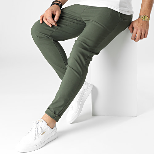 Pantalon Slim Fit 10015 Vert Kaki
