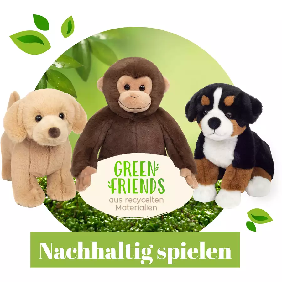 Teddy HERMANN® Labrador liegend schokobraun 32 cm