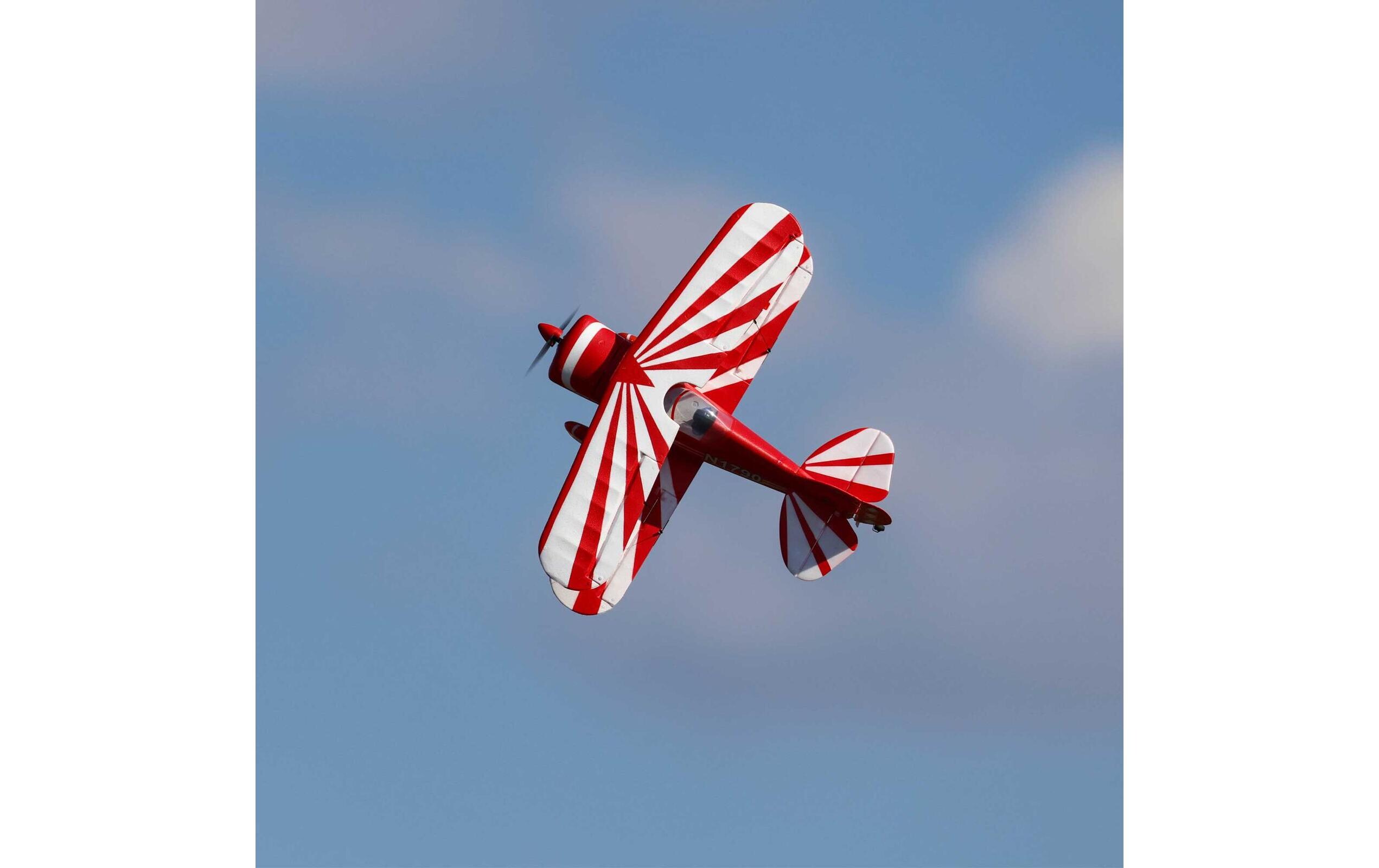 Doppeldecker UMX Pitts S-1S mit AS3X & SAFE Select BNF Basic<br>Massstabsgetreuer Nachbau des legendären Kunstflugzeugs