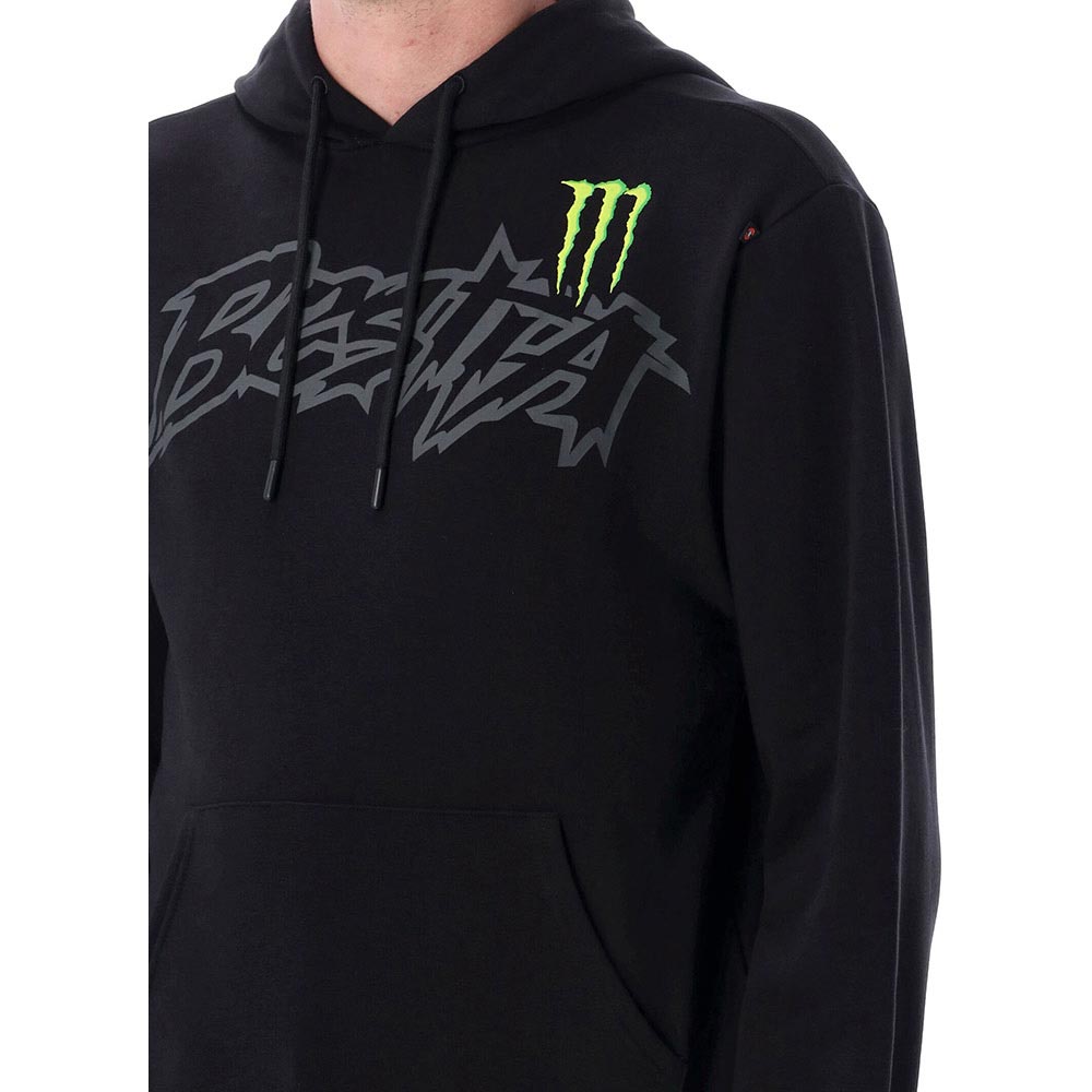 enea bastianini - Sweat zippé à capuche Dual 23 Monster Noir / Rose