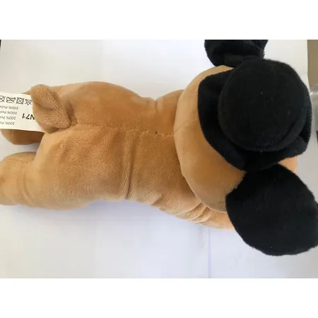 Markenlos Plüschhund mit Zylinder, singt Happy Birthday