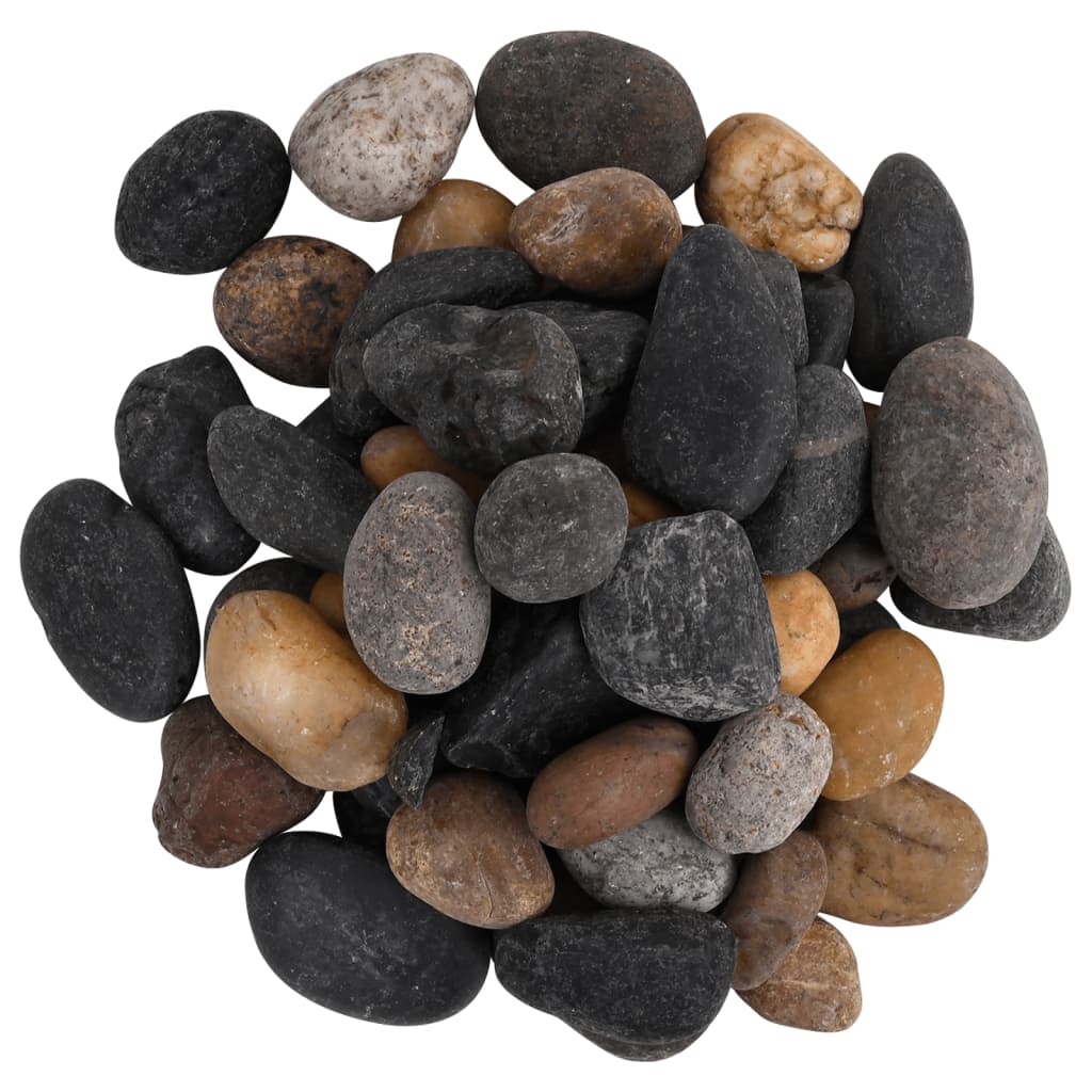 Galets polis 10 kg multicolores 5-8 cm