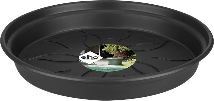 Elho plantenschotel Green Basics zwart D 10 H 1,6 cm