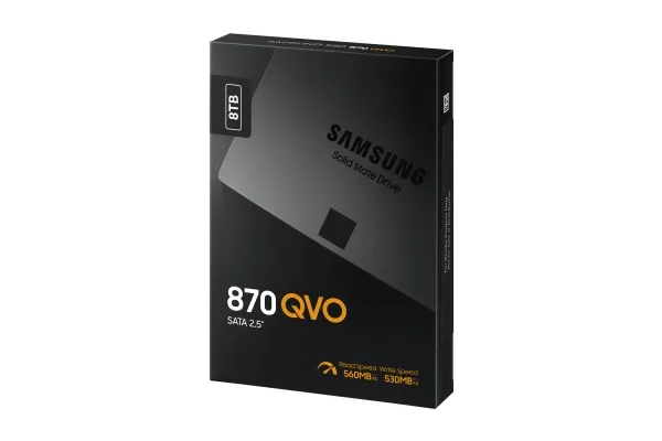 Samsung 870 QVO MZ-77Q8T0BW - SSD - krypteret - 8 TB - intern - 2.5