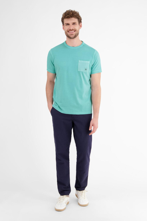 Lerros blauwe heren t-shirt