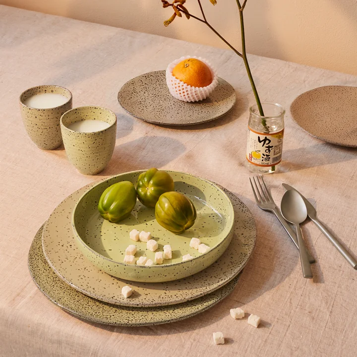HKliving - Gradient Schale, Ø 13 cm, cream (4er-Set)