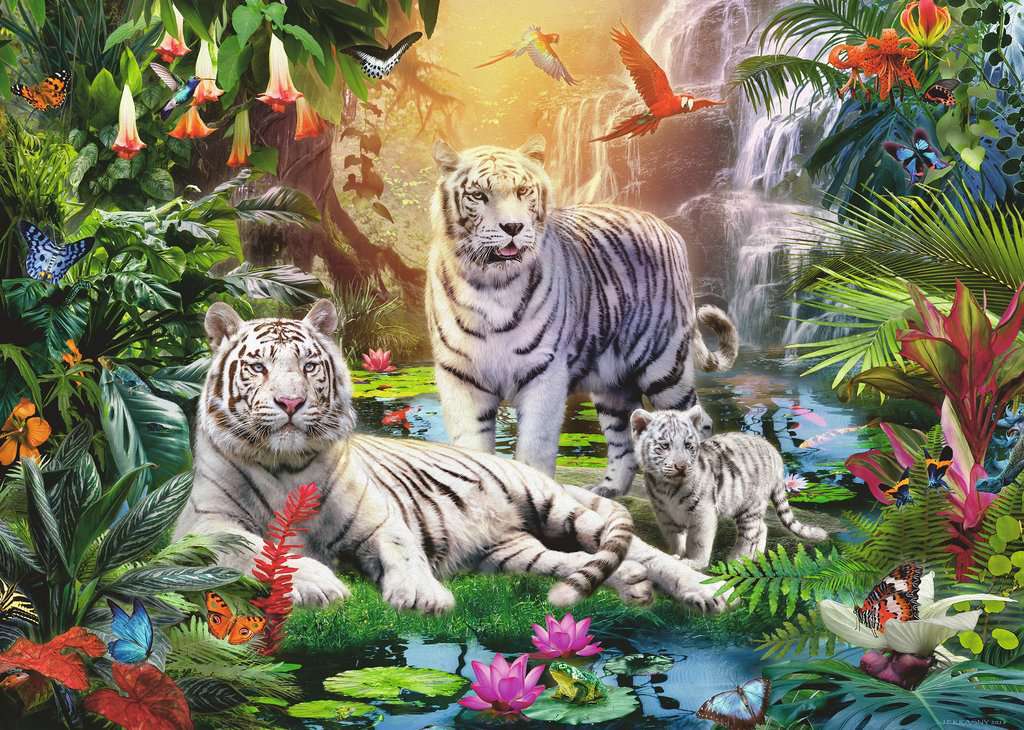 Ravensburger Spiel Familie der Weißen Tiger