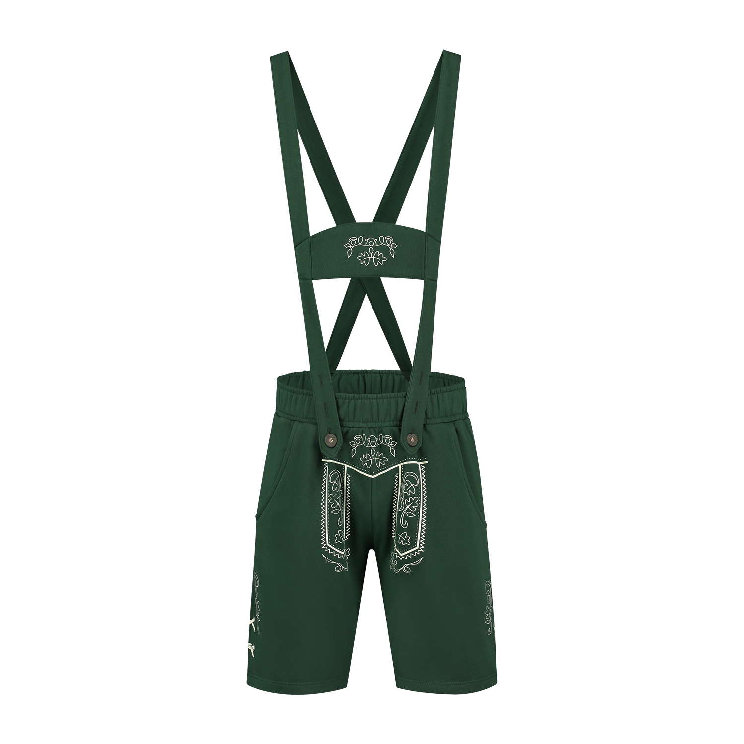 Lederhose Donkergroen Heren Leer