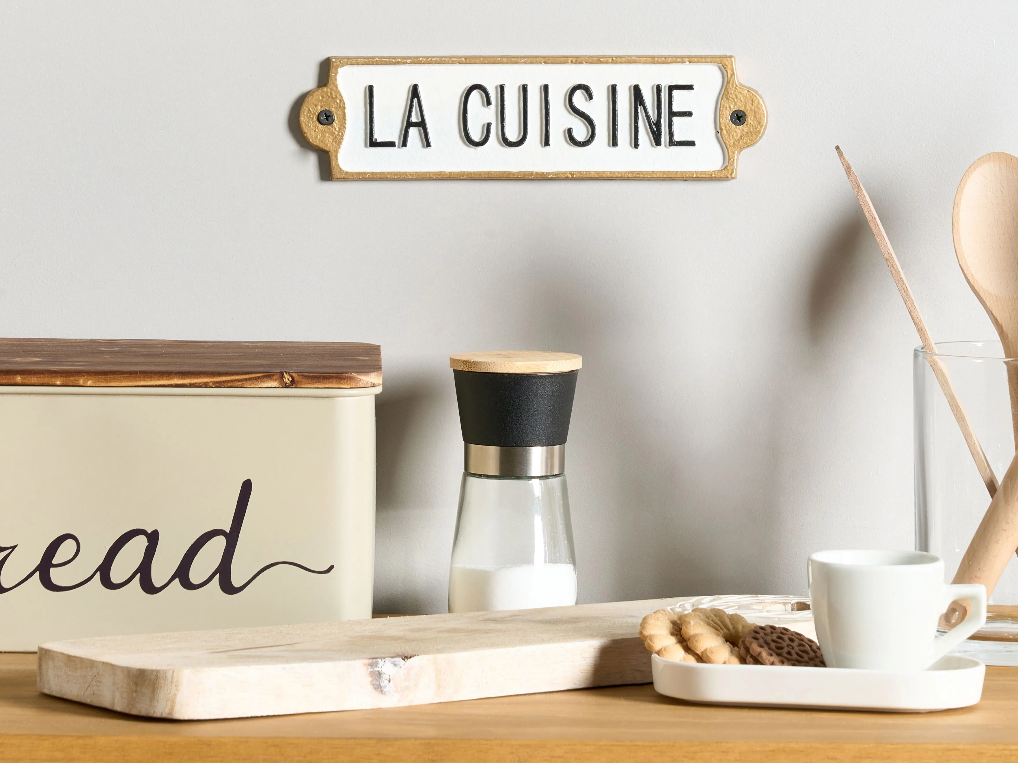 Wanddecoratie ISERE 6 cm Wit