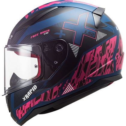 Casque LS2 FF353 - RAPID - XTREET - Bleu / Rose