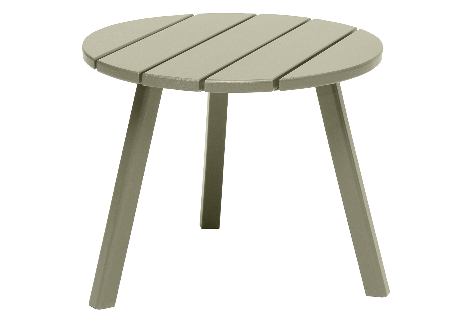 Tennessee sidebord Ø50 cm. Grønnmalt furu.