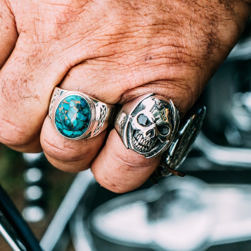 Bague Homme Tête De Mort Argent Big Skull