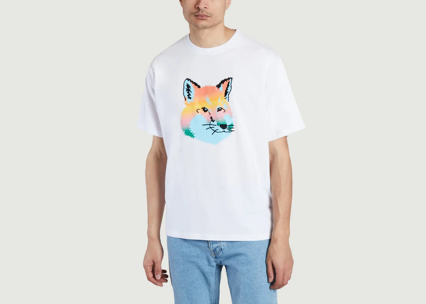 T-shirt ample imprimé renard Maison Kitsuné