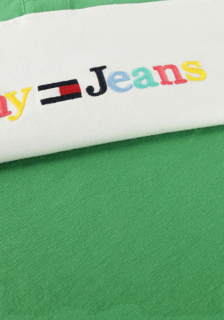 TOMMY JEANS groene tommy jeans sweater tjw olor serif linear rugby