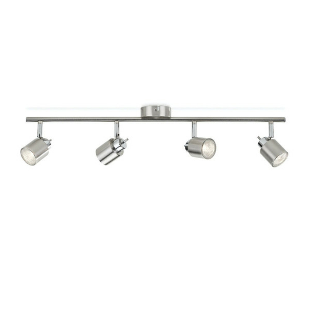 Suspension meranti 15,5 x 10 x 69 cm 4 gu10 métal chrome