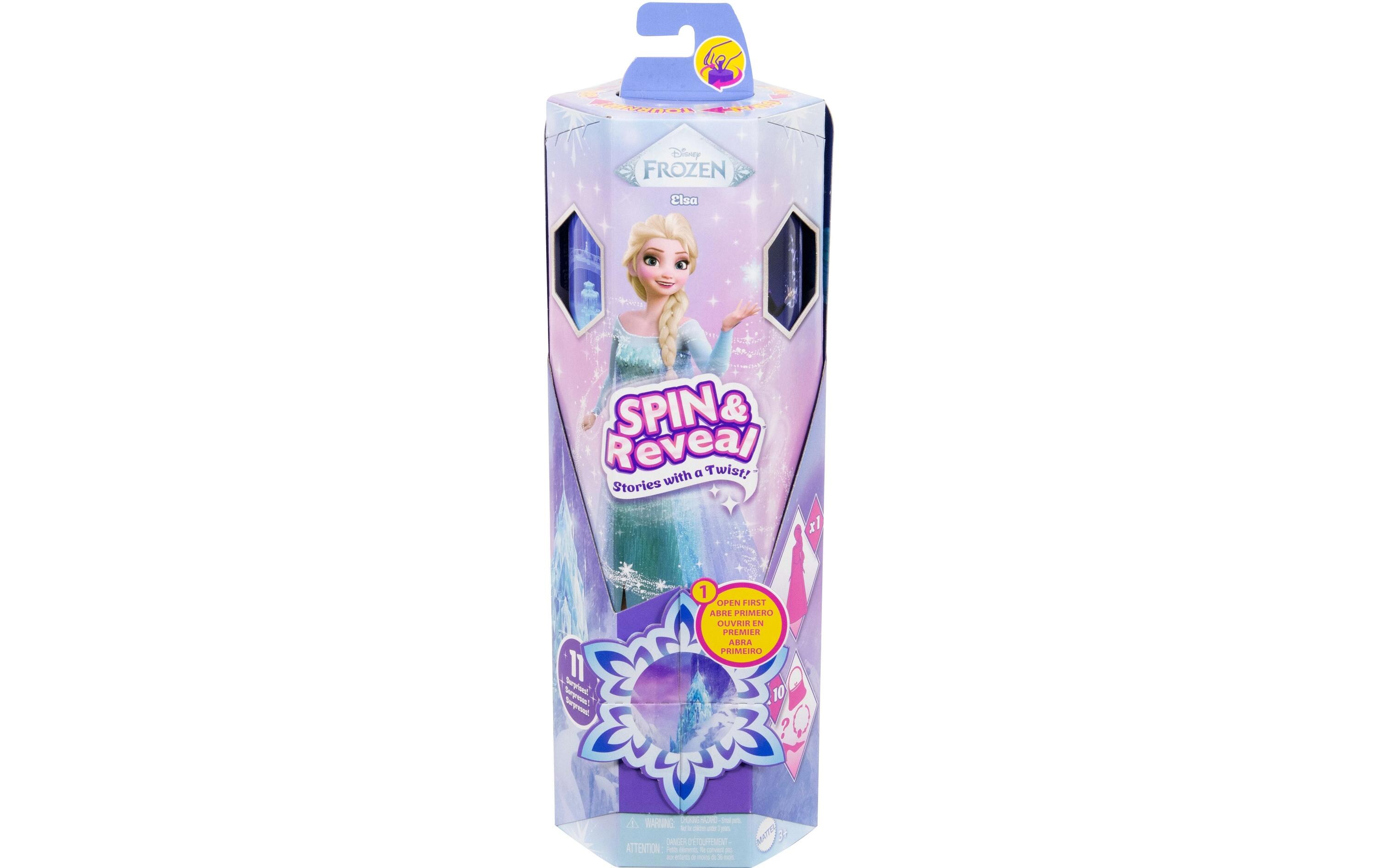 Puppe Eiskönigin Spin & Reveal ElsaModepuppe und Accessoires mit 11 Überraschungen aus dem Disney-Film