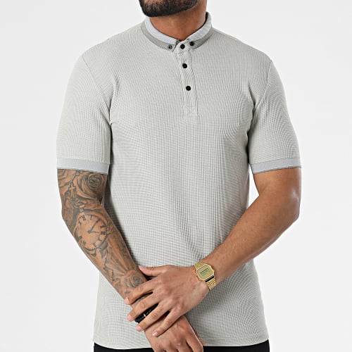 Polo A Manches Courtes 1070 Gris