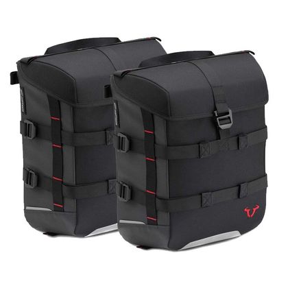 Sacoches cavalières SW-MOTECH SYSBAG 15 (2 x 15 litres) AVEC SUPPORT - Noir