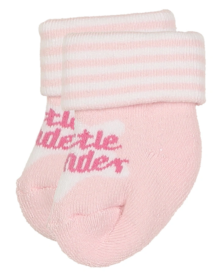 Erstlings-Socken LITTLE WONDER 2er-Pack in rosa