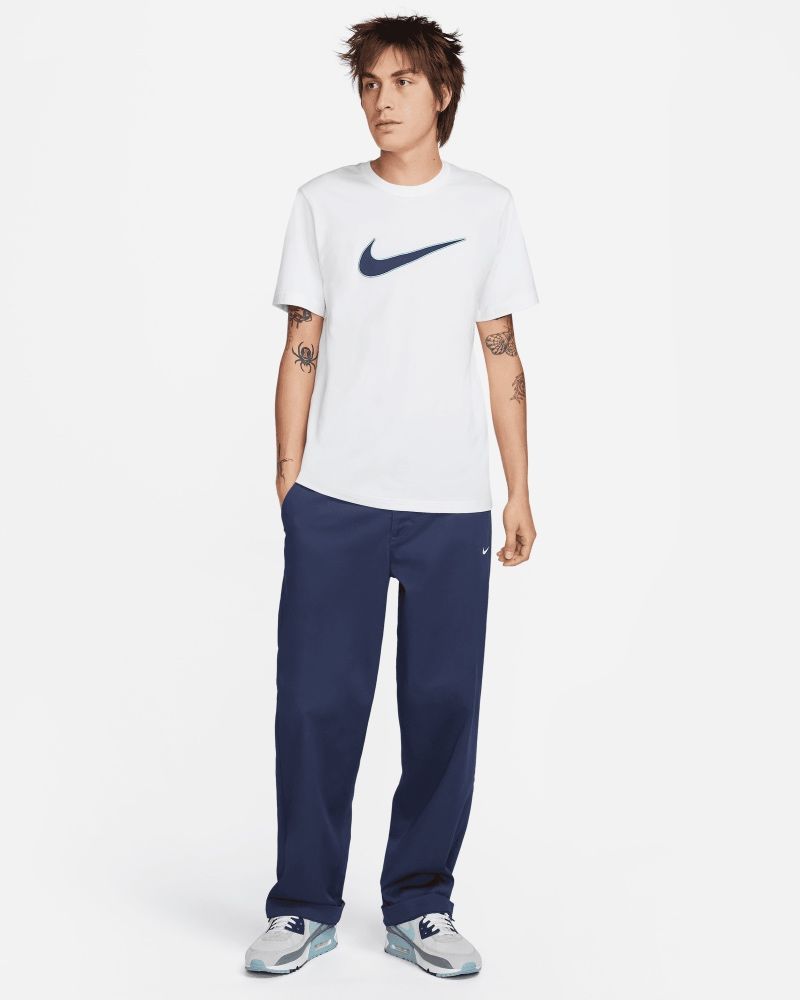 T-shirt Nike Sportswear Blanc & Bleu pour homme