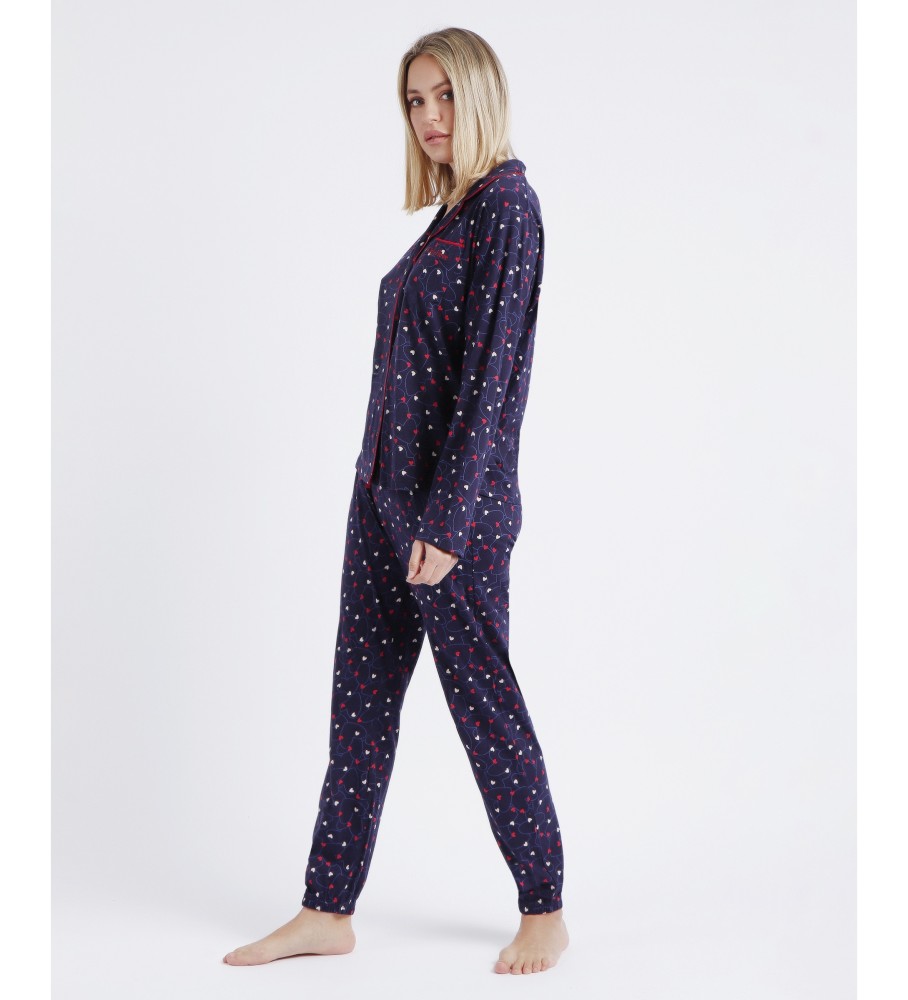 Pijama Admas de manga comprida aberto 