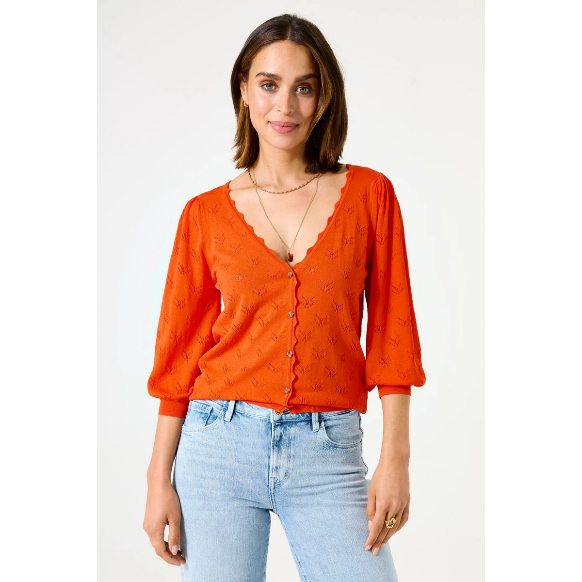 Dames Vest STRW-01VestjeR-hals