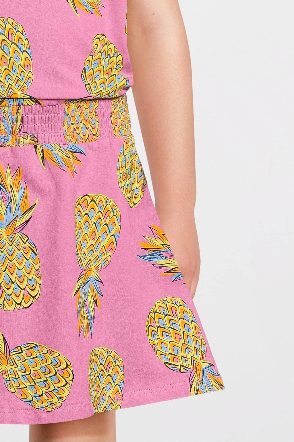 Orange Stars jurk Phyllis met all over print roze