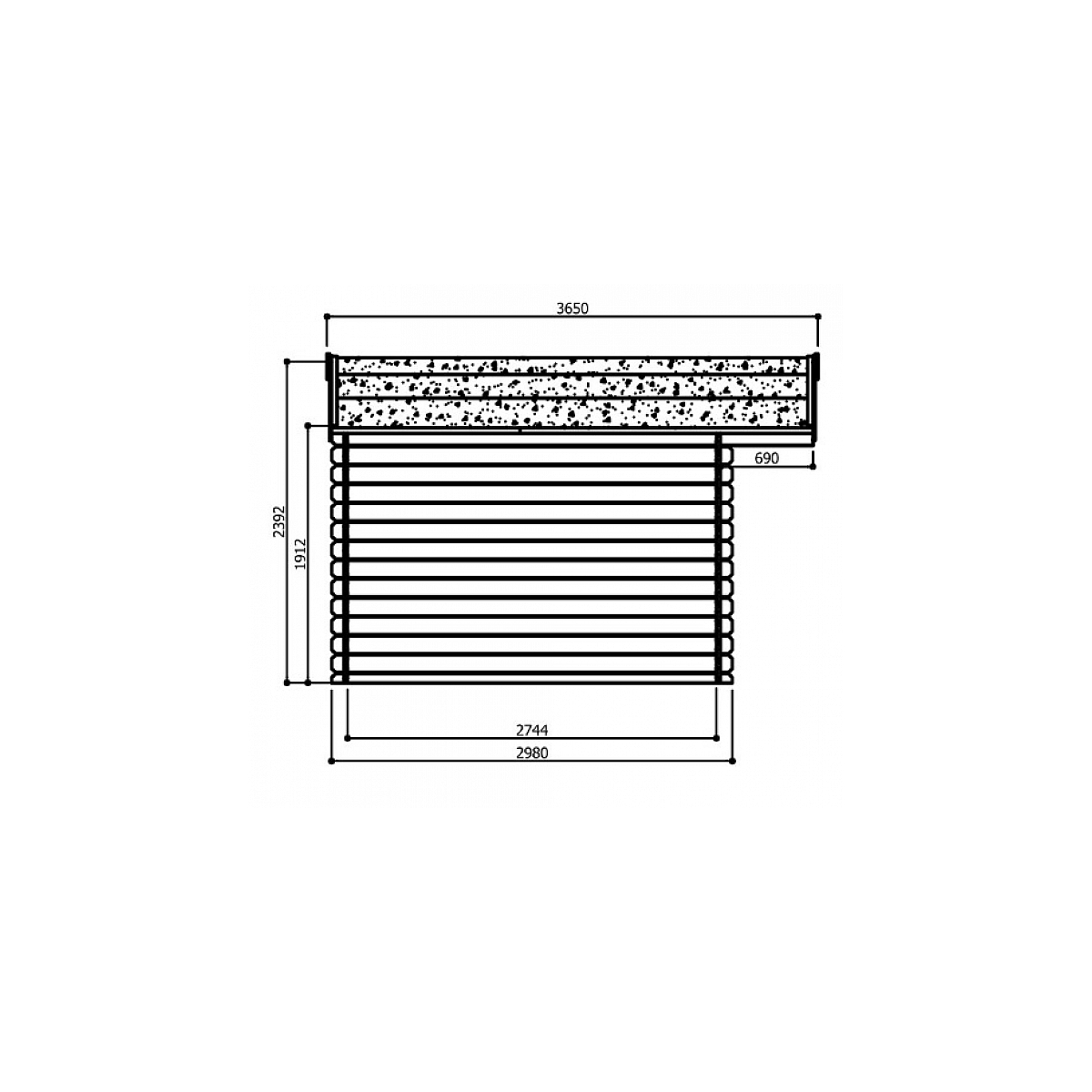 Abri de jardin en bois double porte 10 m² dole