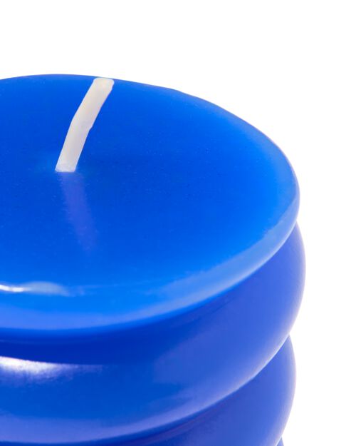 bougie cylindrique nervurée 5,5 x 15 verte