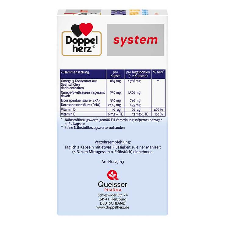 Doppelherz Omega-3 Premium 1500 system Kapseln, 60 St