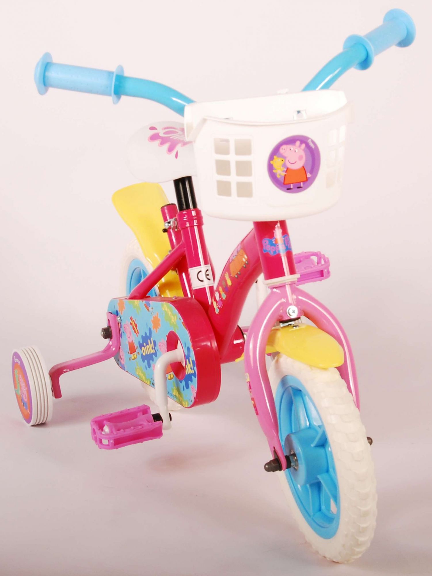 Kinderfahrrad Peppa Pig Fahrrad 10 Zoll Kinderrad in Pink / Blau