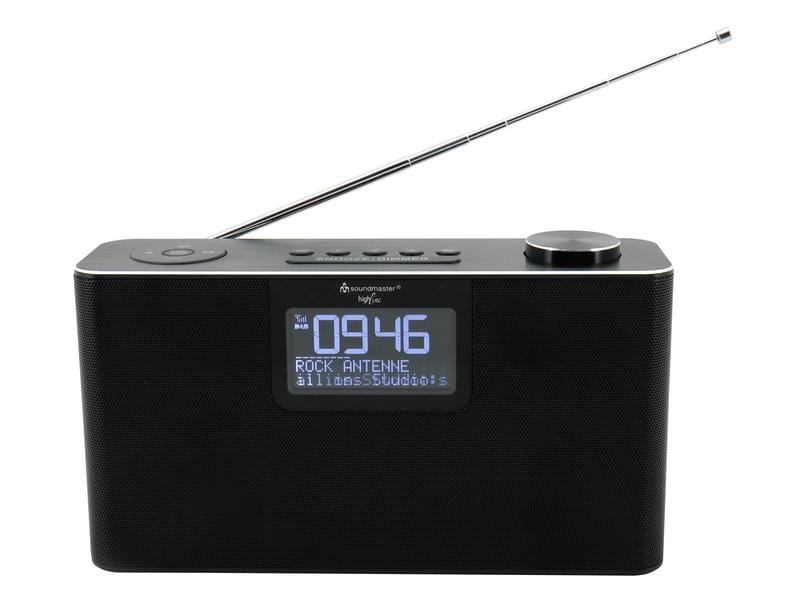 soundmaster DAB  Radio DAB700SW Schwarz Stereo-Radio mit USB und Bluetooth